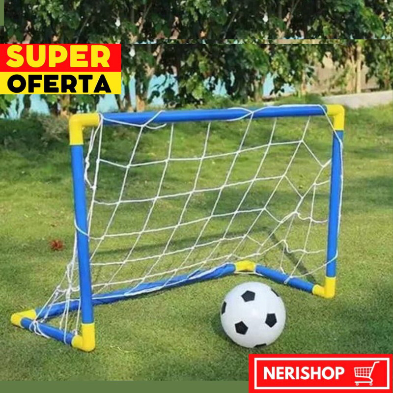 Mini Gol Trave 2 em 1 Jogo de Futebol Brinquedo Infantil Bola Esporte