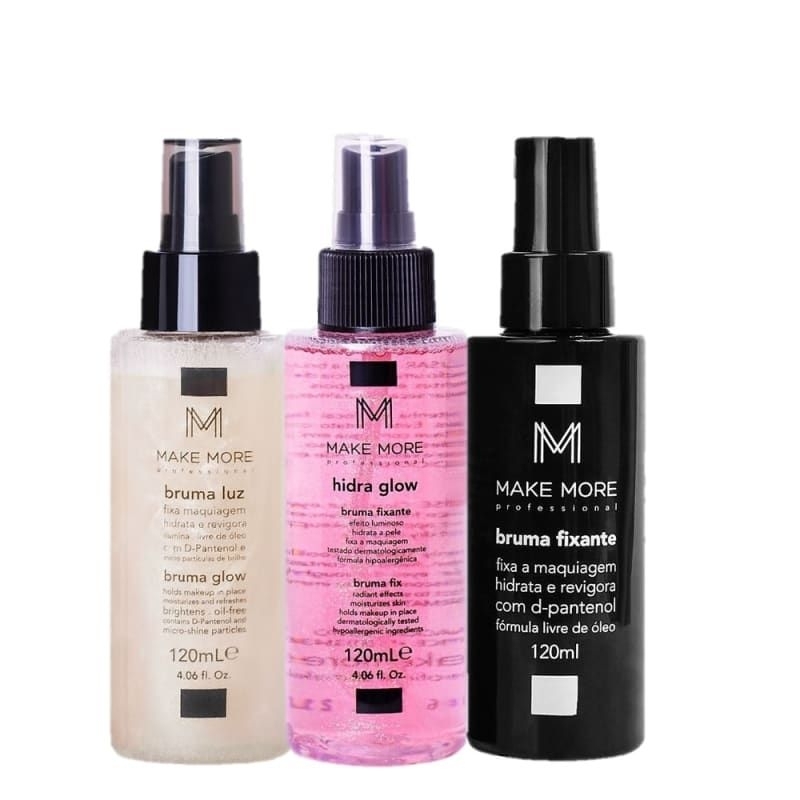 Kit Make More Bruma Fixadora Trio (3 Produtos) Shopee Brasil