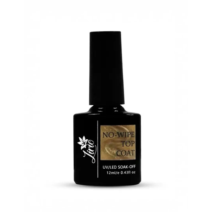 Top Coat lírio 12ml UV/LED Revestimento Acabamento Brilho NoWipe Soak
