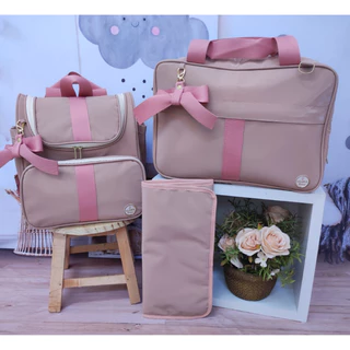 kit bolsa bebê de maternidade menino menina com mochila 2 em 1