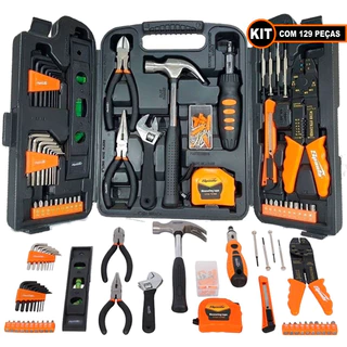 Maleta de ferramentas para Bancada kit com 129 peças 13564 Sparta