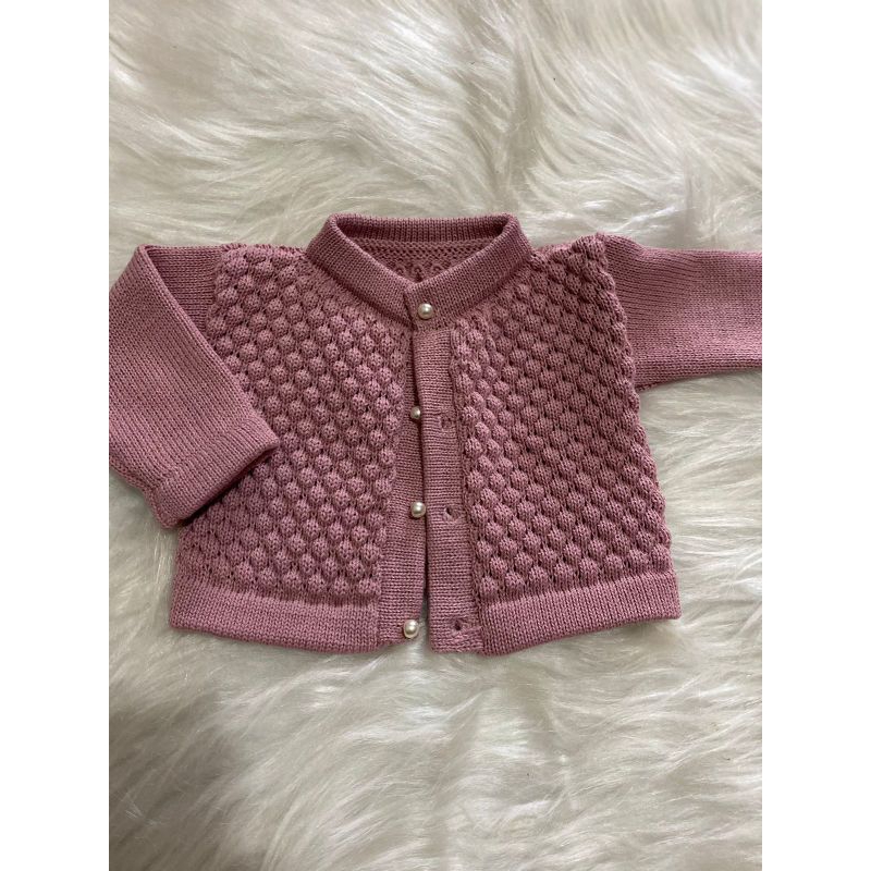 casaquinho trico bebe