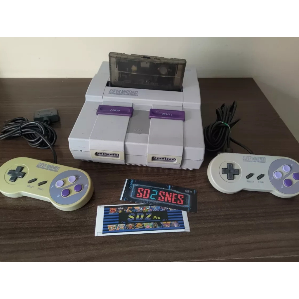 Kit Super Nintendo Original Completo Com Controle Turbo e Cartucho Multi  jogo