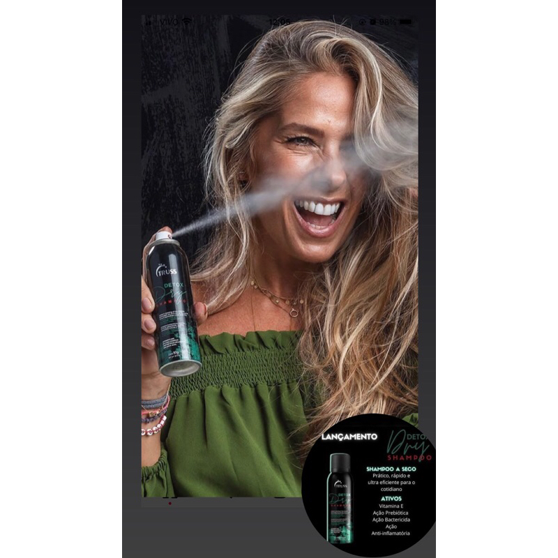 shampoo a seco TRUSS Shopee Brasil