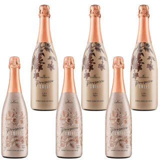 *LANÇAMENTO* Cx 6 Espumante Prosecco Rose Demi-Sec Sweet 750 ml