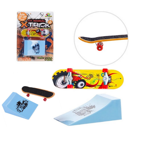 Kit 2 Skate De Dedo Xtreme Radical + Acessorios E Rodinhas - Alfabay - Cubo  Mágico - Quebra Cabeças - A loja de Profissionais e Colecionadores!