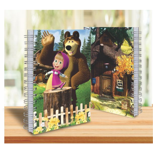 Caderno Masha E O Urso A5 100 Folhas 15x21 Tamanho Pequeno Shopee