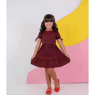 Vestido Xadrez Preto Branco Infantil Collie - Vestido Infantil - Magazine  Luiza