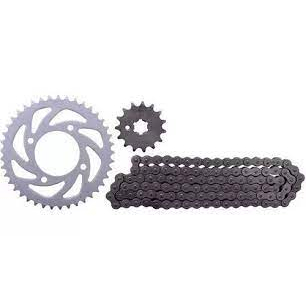 Kit Transmissão Relação Yamaha Crypton 115 - 2010 Até 2016