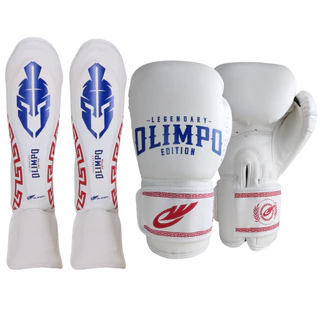 Luva De Boxe + Caneleira Muay Thai Kickboxing