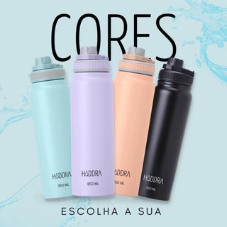Garrafa Térmica fitness HIDDRA ORIGINAL 850ml 12 horas quente 24hrs fria.