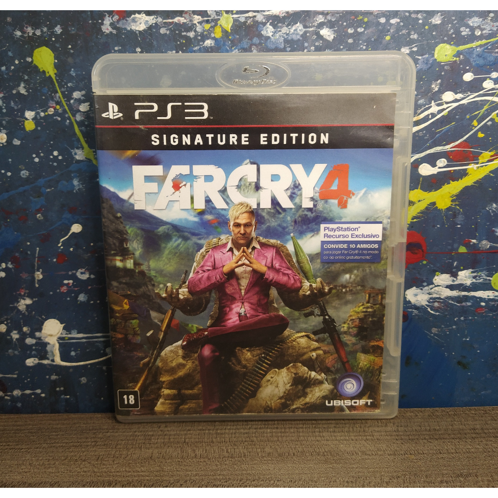 Quadro Com Moldura Poster Decorativo Game Geek Jogo Far Cry 3 Vaas Primal  Far Cry 4 Far Cry 5 Playstation Xbox 360 One Ps3 Ps4 Ps5 A4 32x23cm #002