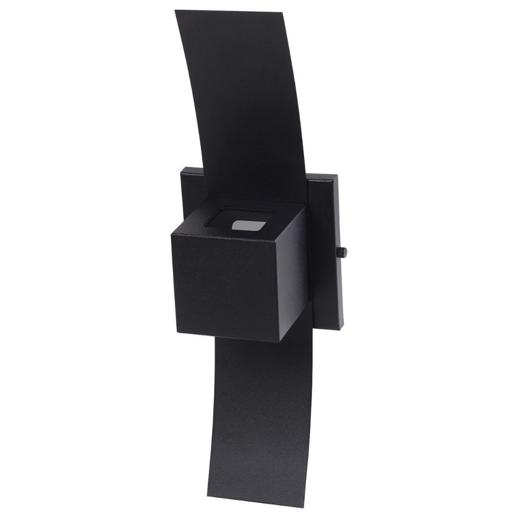 Arandela Box com Aba 2 Focos Luminária Externa Interna Muro Parede Alumínio