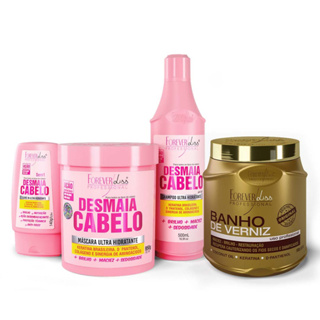 Kit Desmaia Cabelo Com Banho De Verniz