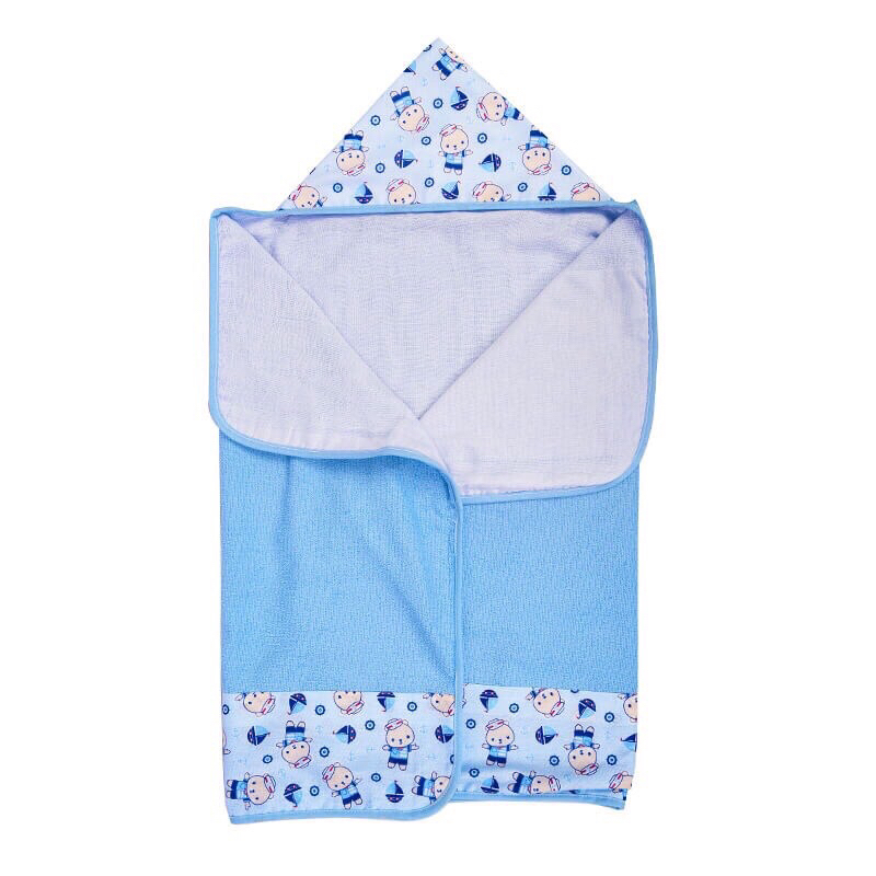 Toalha De Banho Bebe Forrada com Capuz Enxoval Recém Nascido | Shopee ...