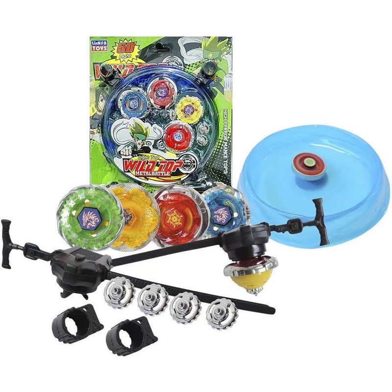 Brinquedo Infantil Pião e Lançador Spin Blade Kit 4 Unidades em Promoção na  Americanas