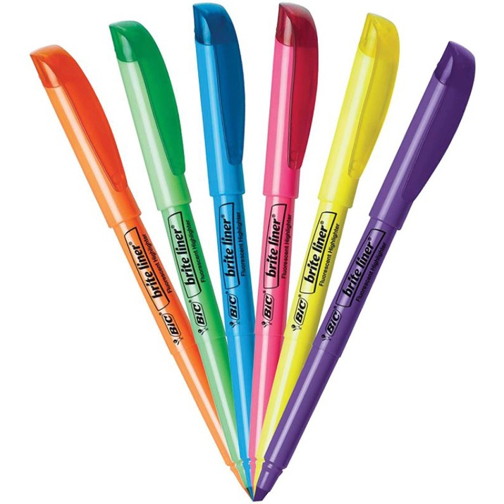 Kit Marca Texto Bic Marking Highlighter Cores Neon | Shopee Brasil