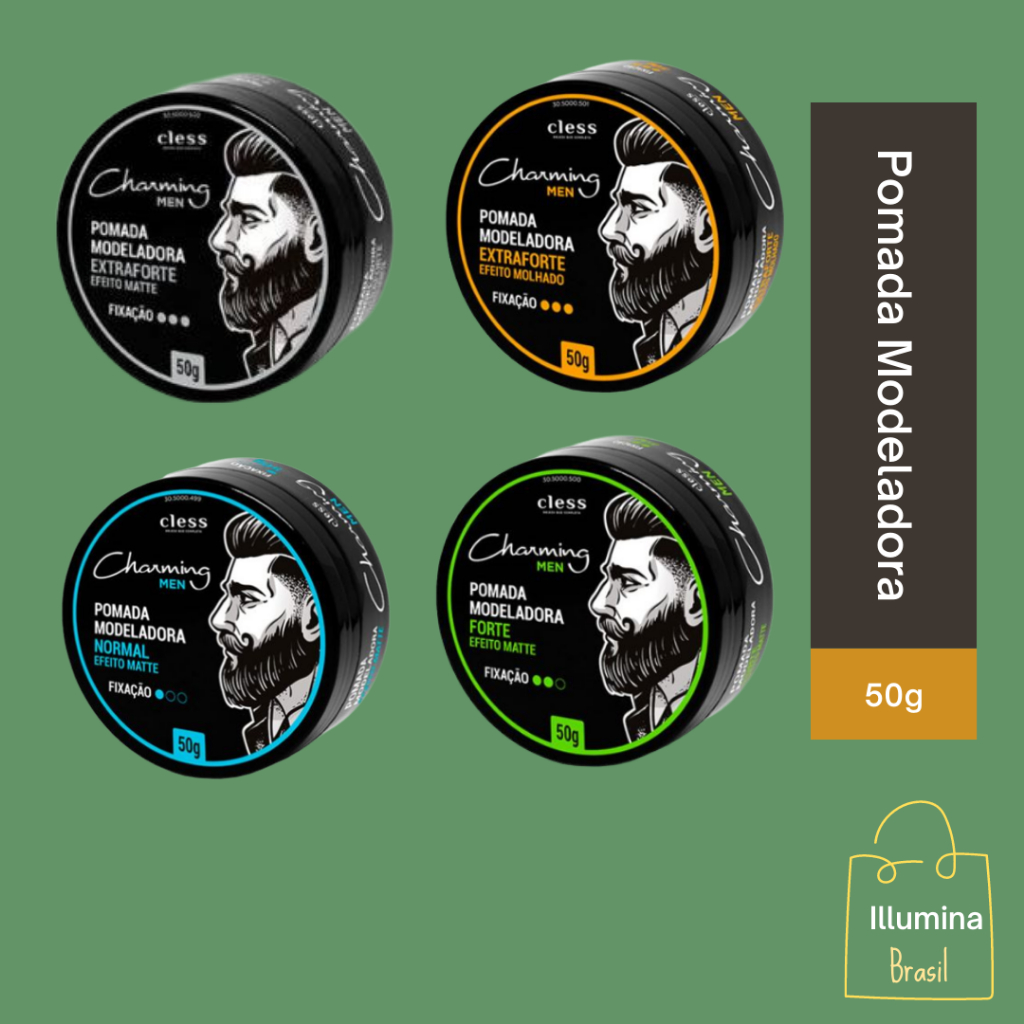 Pomada Modeladora Charming Men Extra Forte Matte 50g