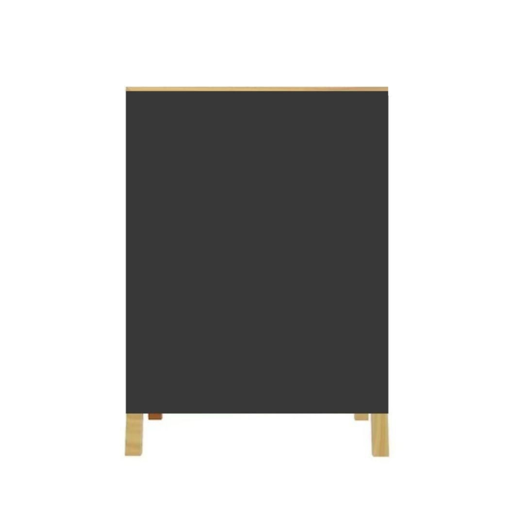 Cavalete Calçada Cardápio Lousa Preta 70x50cm Moldura Natura