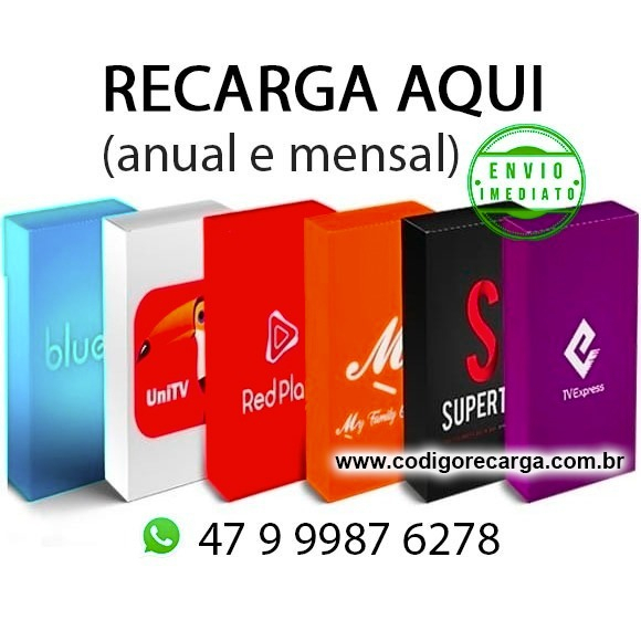 Aqui📍👉 🚦 Código de Recarga Express Tve Uni Red Tv Blue Combo Family Mfc Envio Imediato