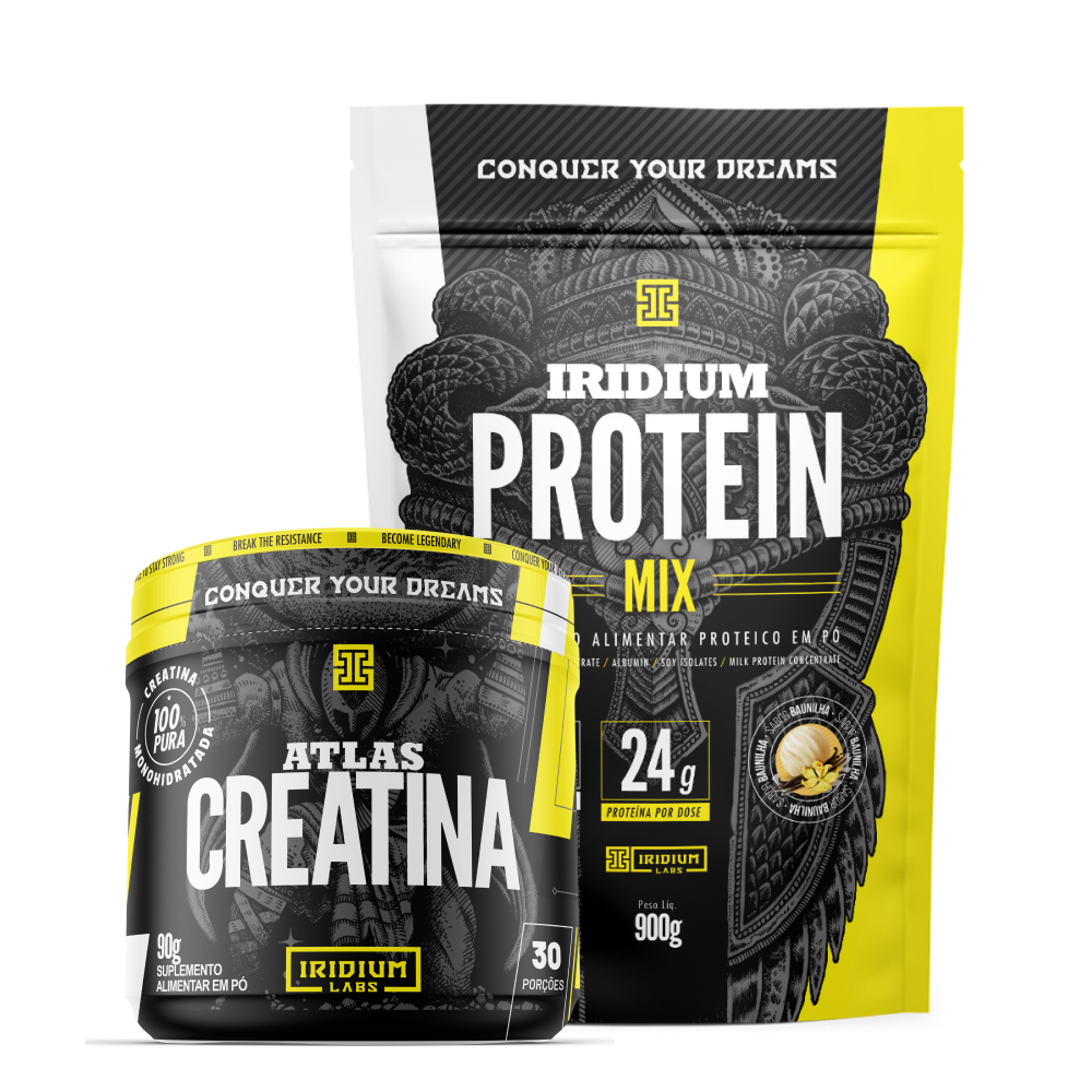 Kit Whey Protein Mix e Creatina – Iridium Labs