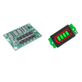 Kit 1 BMS 3S 40A + 1 Indicador 1S a 8S