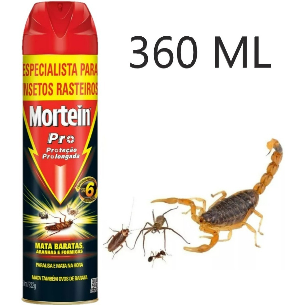 Mortein Combate Baratas, Escorpião Aranha E Pulgas - | Shopee Brasil