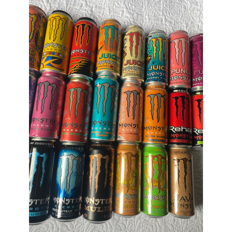 Monster Energy lote de 24 latas vazia de