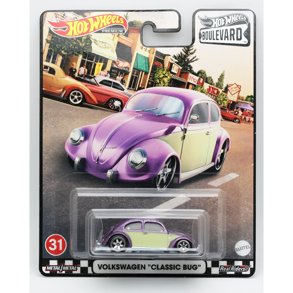 Hot Wheels Premium Volkswagen Classic Bug Fusca Classico Boulevard