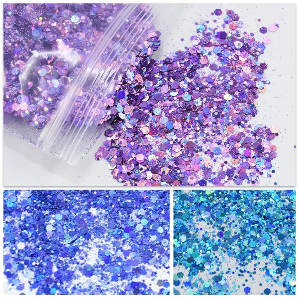 Glitter holográfico 10 gramas de glitter para resina epóxi Glitter