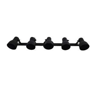 Luminária De Teto Trilho Spot Light 5 Lâmpadas Direcionáveis Para Casa Salão Sala Quarto Varanda Led Bulbo