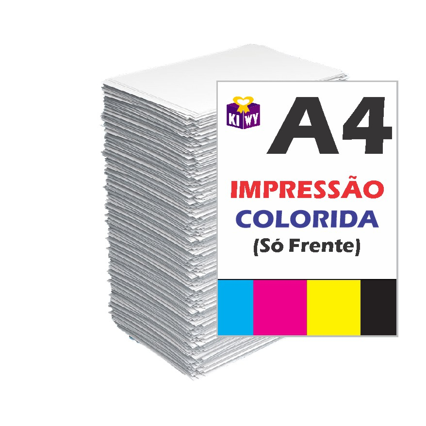 Impressão A4 Só Frente Colorida Shopee Brasil 1211