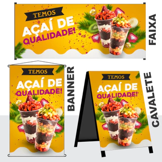KIT BANNER + CAVALETE + FAIXA