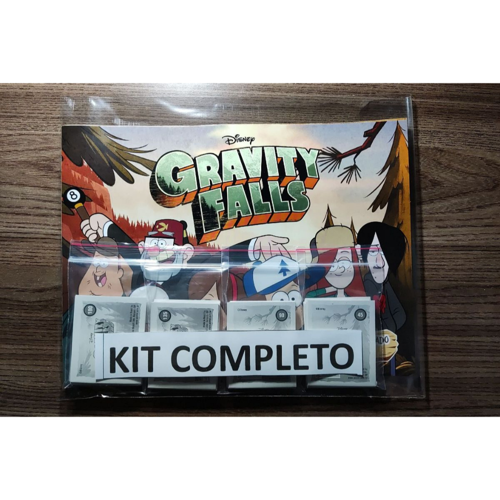 álbum de figurinhas gravity falls completo para colar