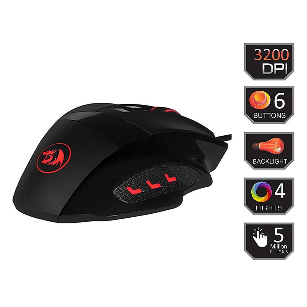 Mouse Gamer iluminado Redragon PHASER | Shopee Brasil