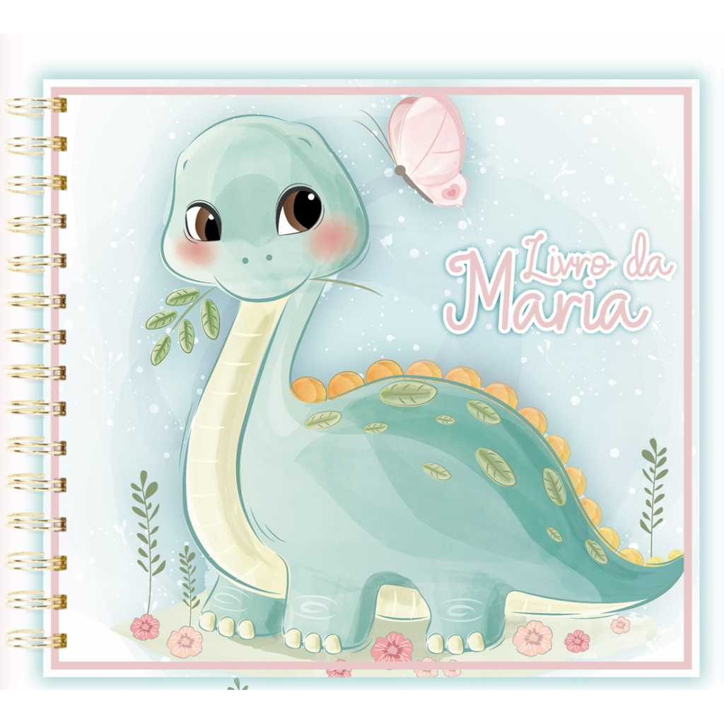 Livro do bebê personalizado Dinossauro baby