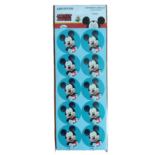 Decore com Magia e Encanto : Cartela com 30 Adesivos Redondos do Mickey Mouse Exclusivo na Shopee !