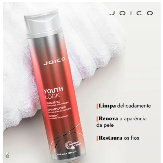 Joico Youthlock Collagen Collection Shampoo 300ml Shopee Brasil