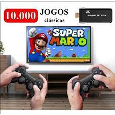 Video Game Retrô Stick 4K LITE 10.000 jogos retro antigos Super Mario - Metal Slug - Diversos - Produto no Brasil