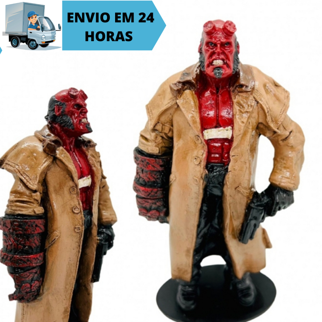 Boneco Filme Hellboy Filme Quadrinhos Estatueta Colecionavel Estátua de Resina