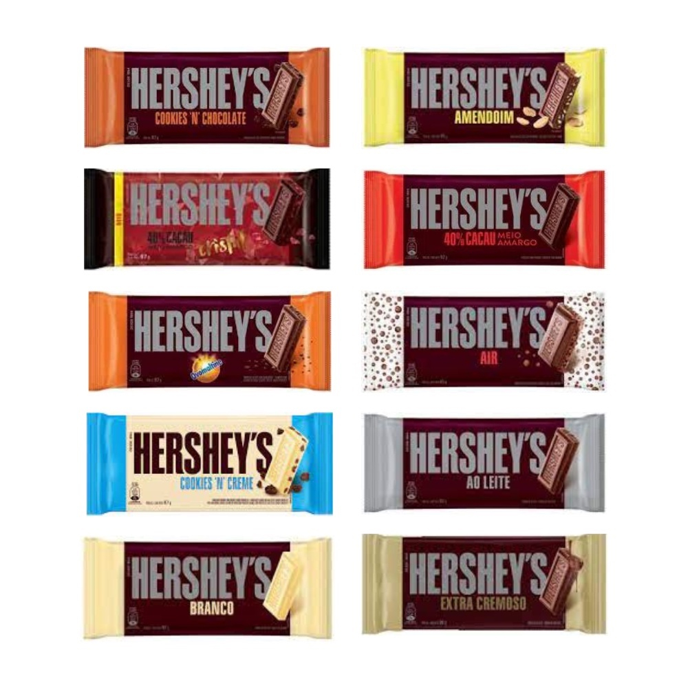 Chocolate Hershey's 87g/92g Escolha seu Sabor Shopee Brasil