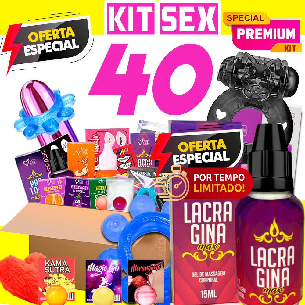 Kit Sex Shop 40 Produtos Especiais Eróticos E Sexy Shop Lubrificante Sexual Casal Intimo 2553