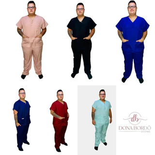 Pijama Hospitalar scrub Uniforme Hospitalar Seca rápido e Não Amassa Uniforme Hospital Clinicas 95