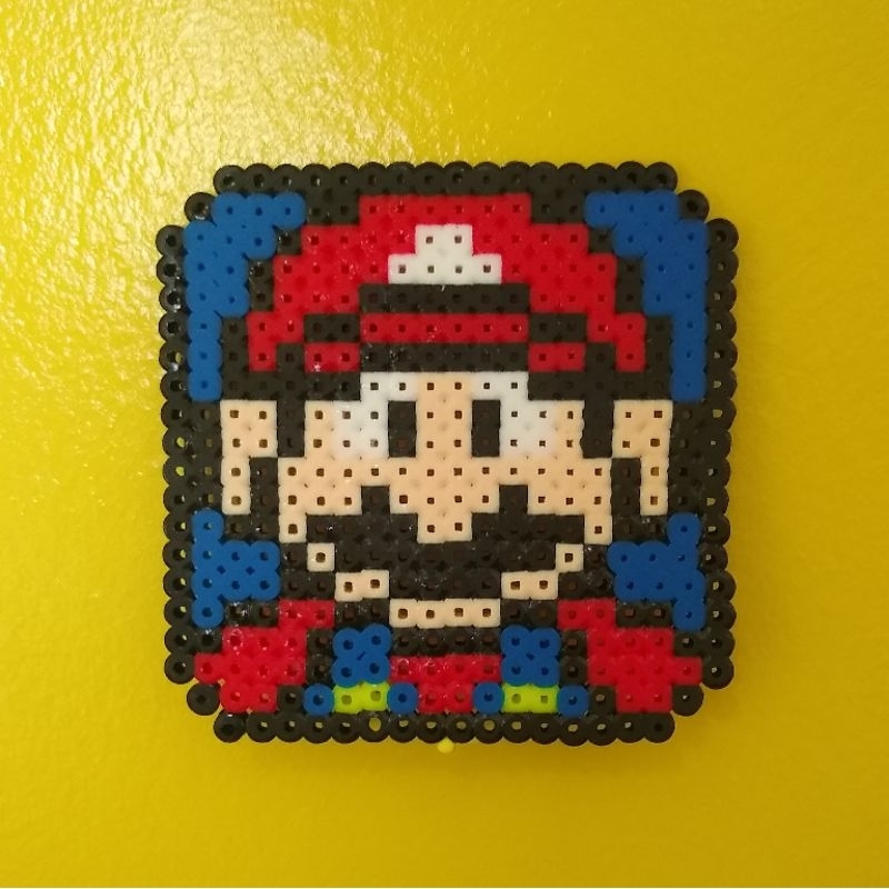 Quadro Mario Bros Luigi Yoshi Cogumelo Video Game Pixel Art | Shopee Brasil