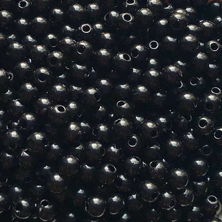 500 miçanga bolinha leitosa passante 8 mm PRETO