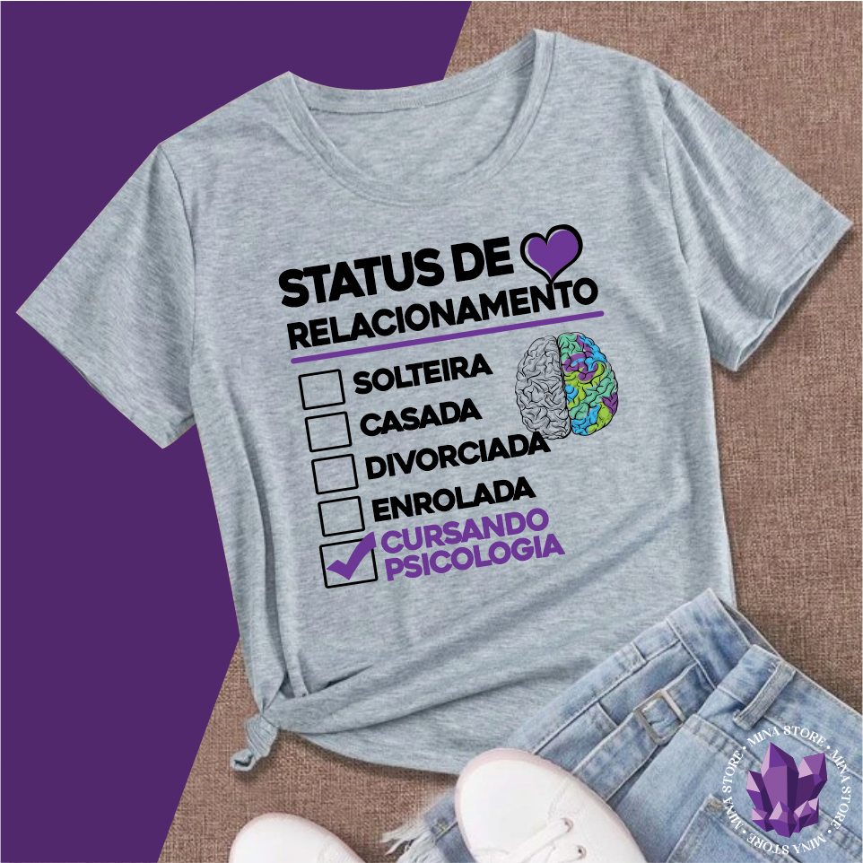 Camiseta Profissões Psicóloga Curso De Psicologia Shopee Brasil 0339