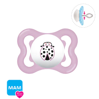 Chupeta MAM 0-6 Meses Supreme Embalagem únitária Menina Lançamento Bico igual Perfect Silicone