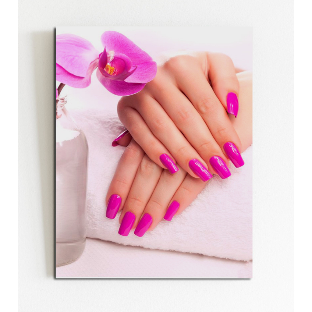 Quadro Decorativo Salão Beleza Esmalte Manicure Fashion