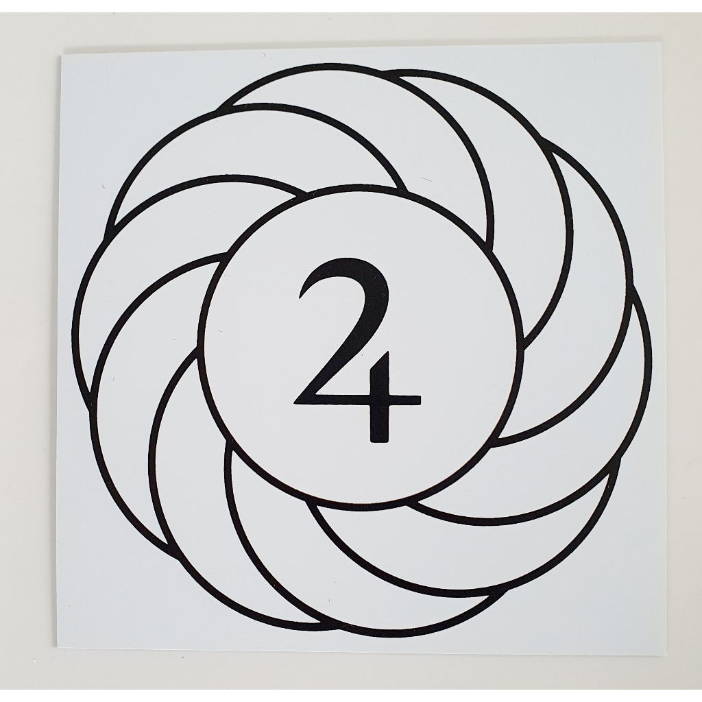 Gráfico Radiestesia Pvc 17x17 Cm Turbilhão Com Júpiter