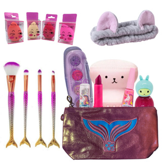 Brinquedo Infantil Kit Maquiagem para Boneca Little Beauty Morango